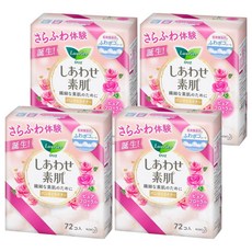 Laurier 蕾妮亞 F系列 舒適護墊 花香, 72片, 14cm, 4包