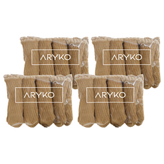 ARYKO 防刮椅腳套16入, 高彈性棉氨綸材質, 防噪音, 不破壞裝潢, 可水洗, 3*10cm, 米白色, 1組