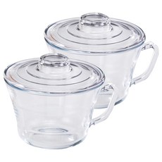 Glasslock 格拉氏洛克 可微波韓式蒸蛋碗 705ml, 透明, 2個