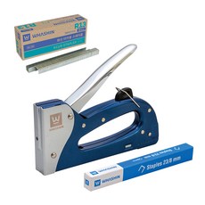 華信 107釘槍 + R13 8mm釘針 3800入, 銀色, 1組