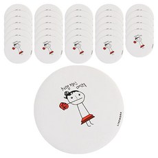 Dalmore Character 便攜式迷你圓形手鏡 10 款, 3組, D、隨機發送（邊框）