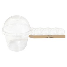 J Pactory 甜點包裝盒 9.3 x 5.7 x 10cm 50個, 透明色, 1組