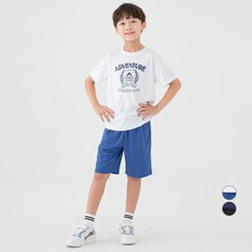 Lolly Tree 童款速乾文字印花運動短袖短褲套裝