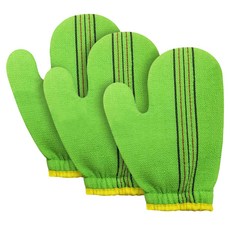 Cozywell 搓澡巾手套 WA5003, 綠色, 3個, 1入