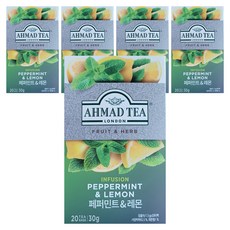 아마드티 페퍼민트 레몬 티, 1.5g, 20개입, 5개