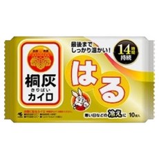 小林製藥 桐灰 小白兔貼式暖暖包 輕薄貼合 適用於腰部、肩膀 10入 14小時持續溫暖, 1包
