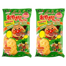 Befco 栗山 麵包超人米果 6種野菜, 45.6g, 2包