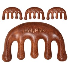 Holipick 頭皮刮痧 斜方肌按摩, 4個, 棕色