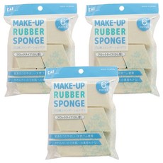 카이 파운데이션 퍼프 마름모형 6P KQ3062, 3개