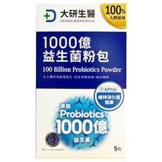 大研生醫 1000億益生菌粉包 2g, 5包, 1盒