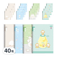 PENPIA 1 000小學線圈筆記本通知本共用, 隨機出貨, 40個