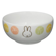 Kanesho 金正陶器 MIFFY 幼兒專用丹瓷小碗 陶瓷材質 85x40mm 日本產, White, 1個