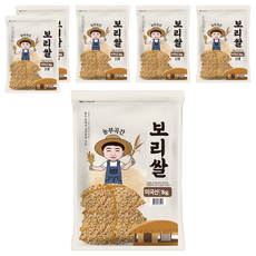 농부곡간 미국산 보리쌀, 1kg, 6개