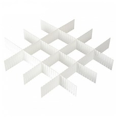 KEYWAY 聯府 抽屜隔板6件組, 1組, 白色