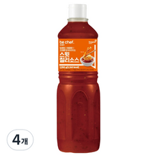 Be Chef 甜辣醬 1L, 4個, 1.19kg