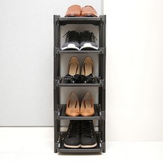 EZLIVING 多功能通用型簡易鞋架, 黑色, 1個