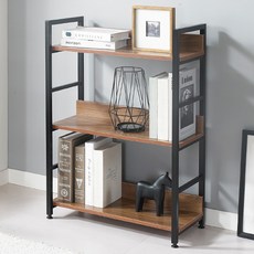 Tres Belle 鐵製木質收納架, 核桃, 3層