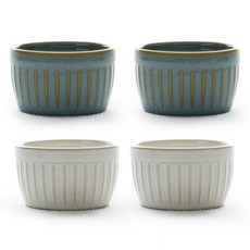 PRELUDE Jade壓紋點心碗 2款組, 混色, 1套