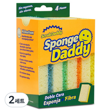 스크럽대디 스펀지 대디 4종 세트, 4개입, 2개