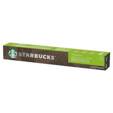 STARBUCKS 星巴克 單一產區瓜地馬拉咖啡膠囊 Nespresso咖啡機專用, 5.2g, 10顆, 1盒