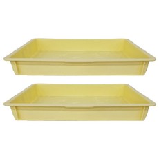 AHA 一法 發酵箱 8.5cm 米色, 耐熱120℃, 耐冷-20℃, PP材質, 米色 16L, 2個