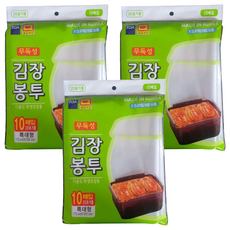 우진크린라이프 김장봉투, 특대형(약20포기), 10개입, 3개