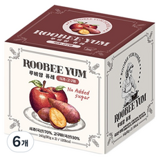 루비얌 퓨레 2p, 혼합맛(사과/고구마), 160g, 6개