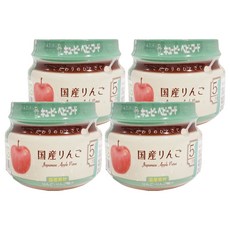 kewpie 極上嚴選日本蘋果泥 5M 蘋果 70g*4罐 口感細緻滑順 幫助寶寶適應新食物