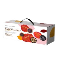 Nature Time 自然時記 生機果乾禮盒 無籽葡萄乾 300g + 蔓越莓乾 380g + 綜合堅果 300g, 1盒