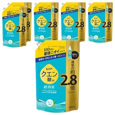 Lenor 蘭諾 檸檬酸in 超消臭衣物漂洗除臭劑補充包 清新綠香, 1.08L, 6包