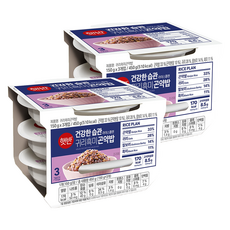 햇반 귀리흑미곤약밥, 150g, 6개
