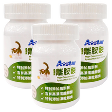 A star 全齡貓專用高濃度離胺酸，添加鳳梨粉與凍乾雞肉, 免疫力保健, 3罐