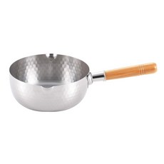 YOSHIKAWA 吉川 不銹鋼槌目紋雪平鍋, 18cm, 不銹鋼色, 1個