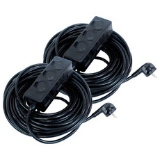 이동형 멀티 콘센트 3구 HJM-YJS163, 3m, 블랙, 2개