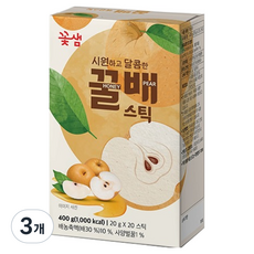 꽃샘 꿀배 스틱, 3개, 20개입, 20g
