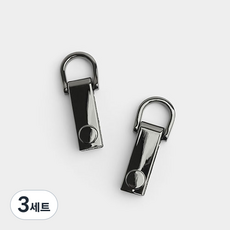 HAPPY BEARS 螺絲型錶帶D環連接環 2入組, 3套, 金屬灰