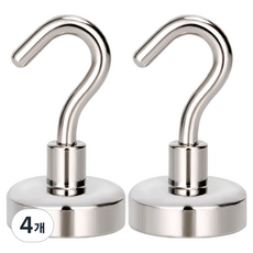 LALA工房 釹超強力環形磁鐵掛鉤 36mm, 單一顏色, 4個