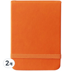 JF COMPANY 便攜式雙面可撕線迷你筆記本 96張, 橘色, 2個