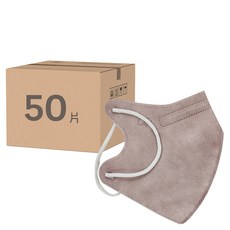 Deguan 德冠 醫用口罩 零觸感成人3D立體, 50片, 1盒, 藕荷粉