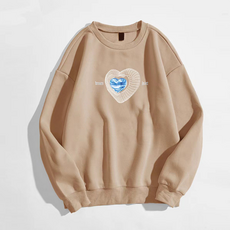 그물 하트 쓰리디 프린팅 러블리한 임산부 맨투맨