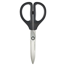 KOKUYO SAXA 空氣彈力剪刀 特殊刀身設計 剪裁不費力, 標準黑, 1支