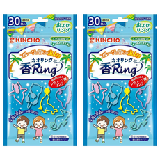 KINCHO 金鳥 台灣公司貨 造型防蚊環30個入 果香, 藍色, 2包