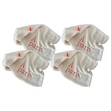 擦手巾 50 x 30cm a paris/白色, 1入, 4條