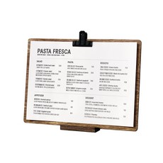 Jobchul Craft 英格蘭木質板夾菜單板 橫式 A4 + 底座, 1套