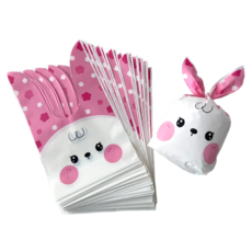 Modian 韓式福袋造型禮物袋 13.5 x 22 公分, 兔子, 50個