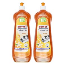 domol 多麗 中性5.5橘子洗碗精, 濃縮配方 強效去污 溫和配方, 1L, 2瓶