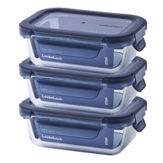 락앤락 인디고 글라스, 3개, 370ml