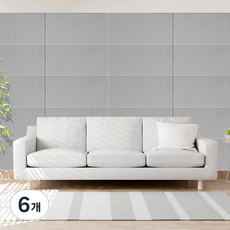 딩동펫 고양이 리폼 벽지 폼 블록 평판형 스크래치, 그레이, 6개