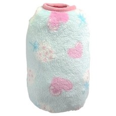 SassyDog 毛絨保暖衣 草莓, 藍色, 1件