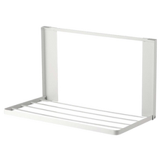 comet 免打孔 洗衣機/烘衣機 磁吸式 摺疊 置物架, 1個, 白色